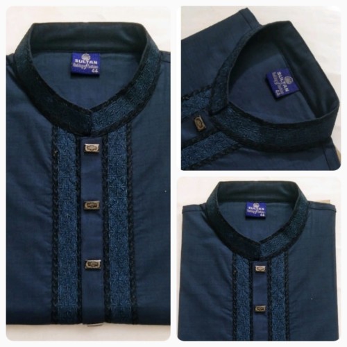 Sultan Navy Blue Panjabi